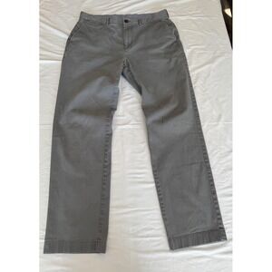 Brooks Brothers Clark Fit Chinos Mens 36x32 Grey Stretch Cotton Twill Pants